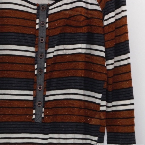 🛑SOLD🛑Free People “We the Free” Metallic Stripe - Picture 5 of 5